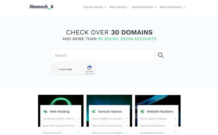 Namechk Api Key ابزار پیشنهاد و انتخاب نام دامنه خلاقانه | بهترین 12 سایت